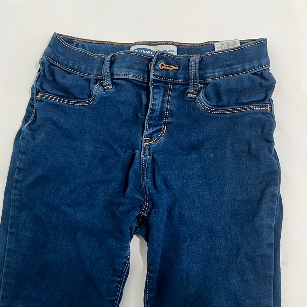 Old Navy kids ballerina jeggings size 14 dark blue great condition